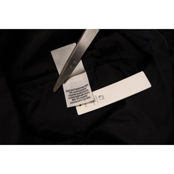 NWT Victoria Secret PINK Mock Neck Anorak Black  Windbreaker Jacket L/XL  Hood - Picture 4 of 11